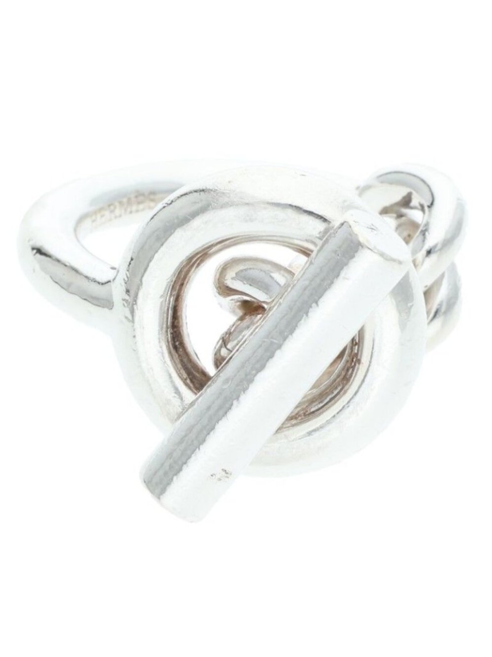 Hermes Croisette Silver Ring
